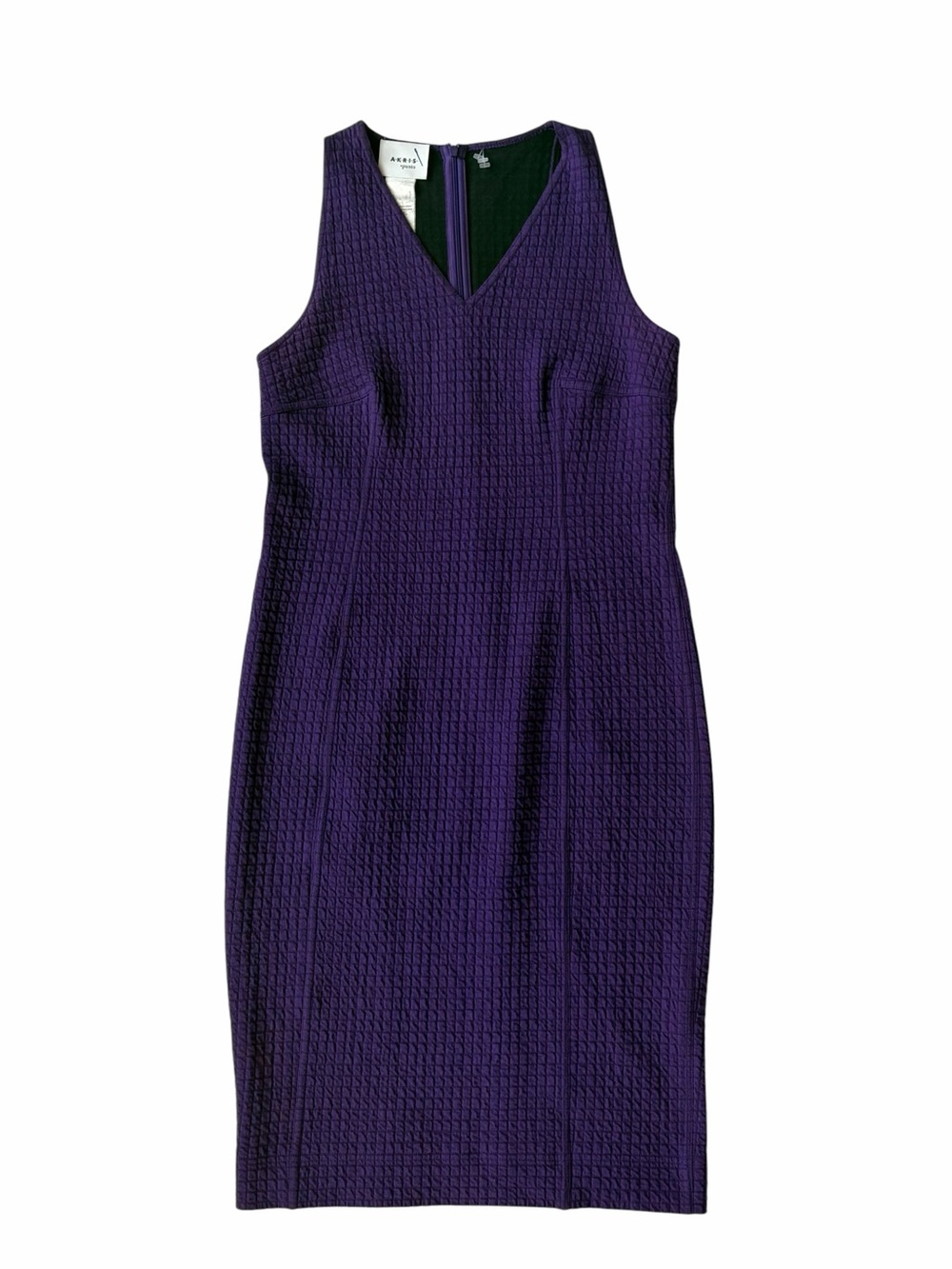 Akris Punto Purple Midi Sheath Dress-Size 10